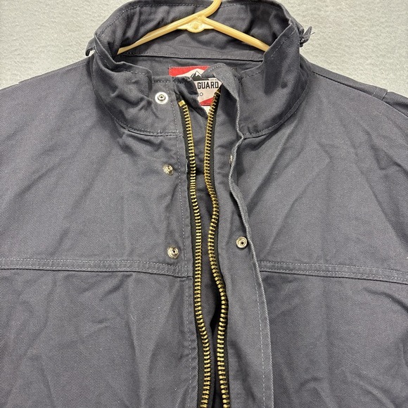 Steelguard Pro FR‎ Jacket Mens S Blue Flame Resistant Work Coat Full Zip/snap - Picture 4 of 15